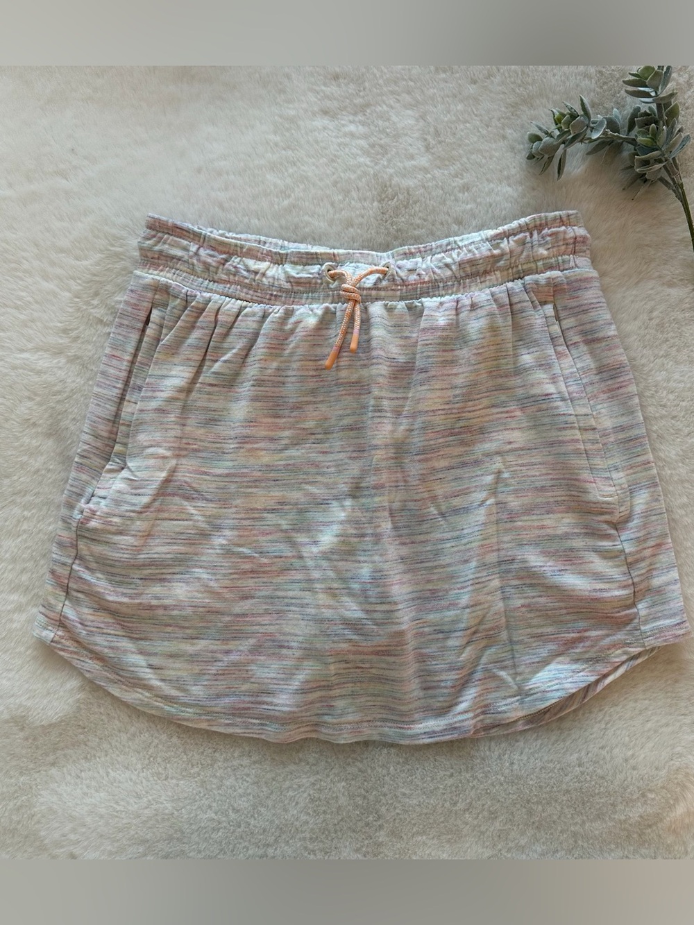Athleta Girl | EUC - Pastel Heathered Gray Skort - Size L (12)
